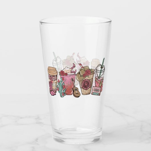 cowboykoffietijd glas (Achterkant)
