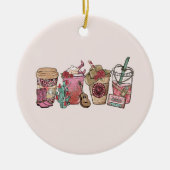 cowboykoffietijd keramisch ornament (Voorkant)