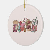 cowboykoffietijd keramisch ornament (Links)