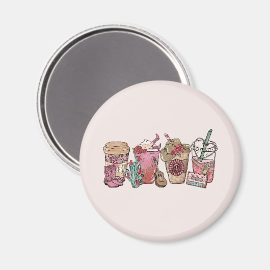 cowboykoffietijd magneet (Voorkant / Achterkant)