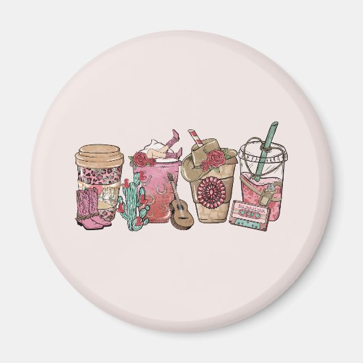 cowboykoffietijd magneet (Voorkant)