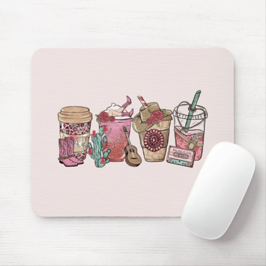 cowboykoffietijd muismat (Met muis)