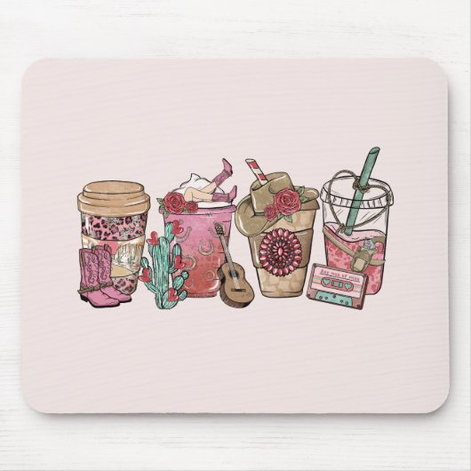 cowboykoffietijd muismat (Voorkant)