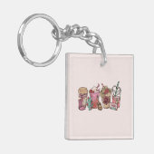 cowboykoffietijd sleutelhanger (Voorkant Links)