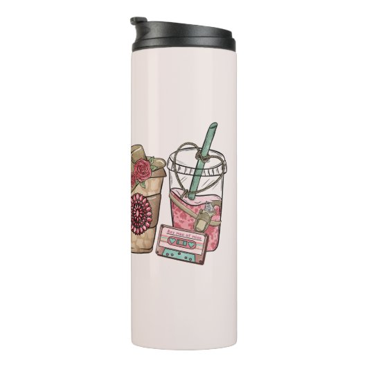 cowboykoffietijd thermosbeker (Geroteerd rechts)