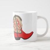 Cowboylaars in rood grote koffiekop (Rechts)