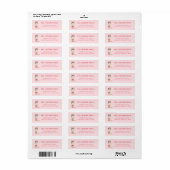 Cowboylaars Landelijk Kerst Retouradres Etiket (Full Sheet)