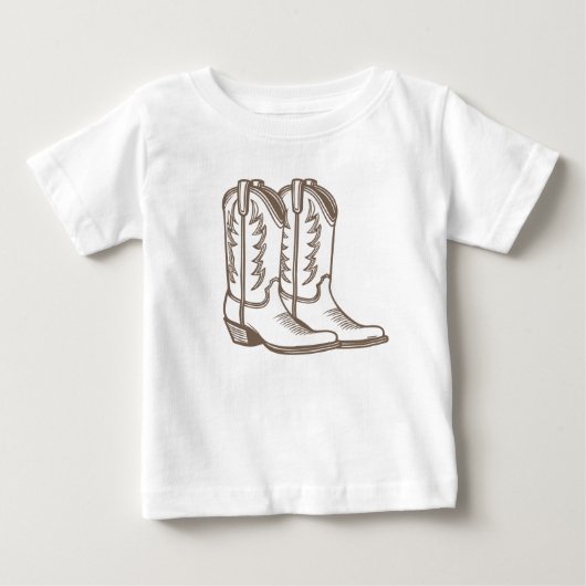 Cowboylaars-schets T-shirt voor kinderen (Voorkant)