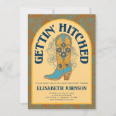 Cowboylaars Verloving Vrijgezellenfeest Kaart (Voorkant)