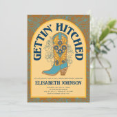 Cowboylaars Verloving Vrijgezellenfeest Kaart (Staand voorkant)