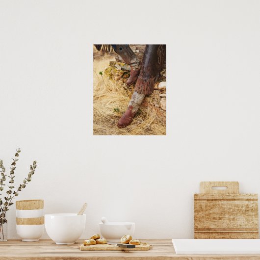 Cowboylaarzen 2 poster (Keuken)