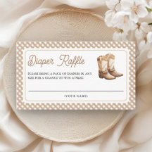 Cowboylaarzen Baby Shower Luierspel Wild West