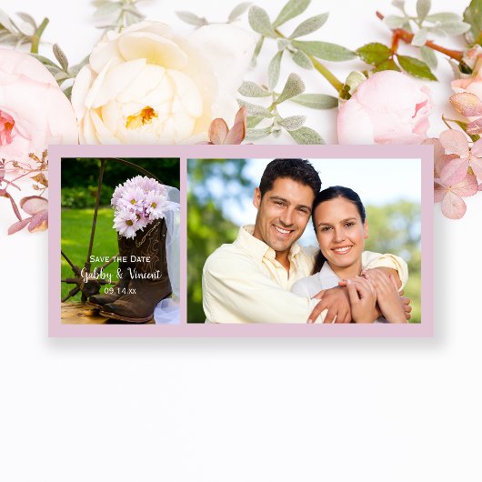 Cowboylaarzen Bruiloft Rustic Daisies Save the Dat Date