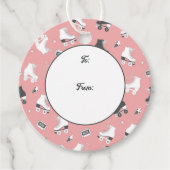 Cowboylaarzen en -bloemen bedankjes labels (Voorkant)