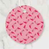 Cowboylaarzen en -bloemen bedankjes labels (Achterkant)