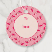 Cowboylaarzen en -bloemen bedankjes labels (Voorkant)