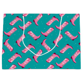 Cowboylaarzen en -bloemen groot cadeauzakje