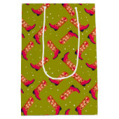 Cowboylaarzen en -bloemen medium cadeauzakje (Achterkant)