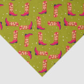 Cowboylaarzen en -bloemen tissuepapier (Detail)
