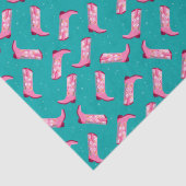 Cowboylaarzen en -bloemen tissuepapier (Detail)