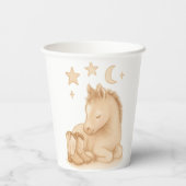 Cowboylaarzen en veulen Baby shower Papieren Bekers (Achterkant)