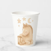 Cowboylaarzen en veulen Baby shower Papieren Bekers (Voorkant)