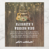 Cowboylaarzen en zonnebloemen Land Western Wijn Etiket (Enkel label)