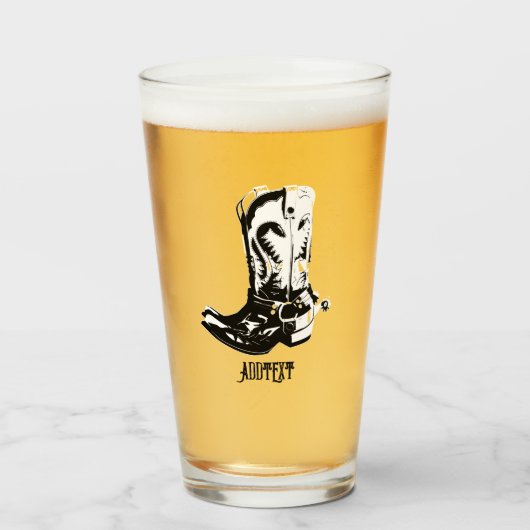 Cowboylaarzen Glas (Voorkant gevuld)
