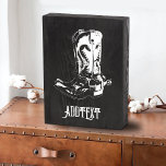 Cowboylaarzen Houten Kist Print<br><div class="desc">Cowboylaarzen gepersonaliseerd ontwerp.</div>