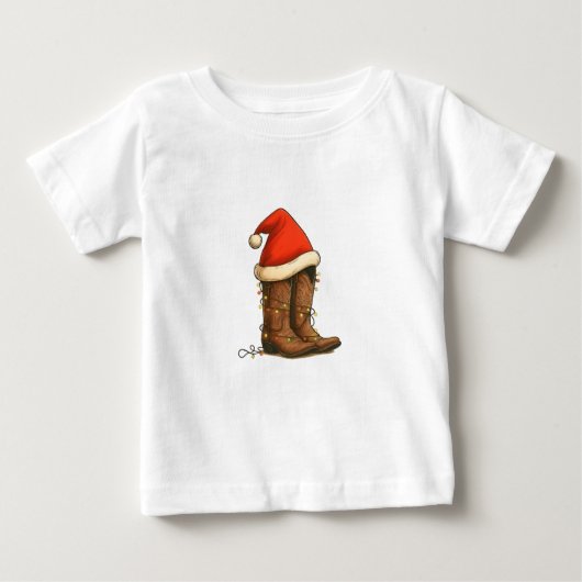 Cowboylaarzen Kerstmis Westerse Sinterklaas Muts (Voorkant)