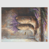 Cowboylaarzen Lavendel Honey Bee Decoupage Tissuepapier (Voorkant)