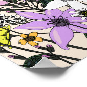 Cowboylaarzen Met Wilde Bloemen Poster (Hoek)