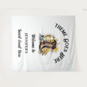 Cowboylaarzen met zonnebloem bubbel country wandkleed (Voorkant (horizontaal))