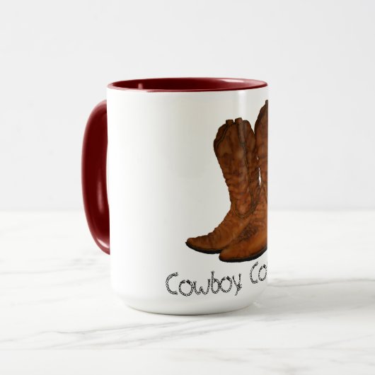  cowboylaarzen mok (Voorkant links)