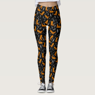 Cowboylaarzen muzieknoten leggings