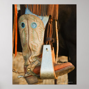 Cowboylaarzen Poster