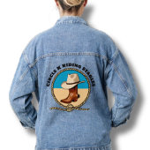 Cowboylaarzen Rijstallen Blauw Denim Jean Jas Denim Jacket
