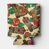 Cowboylaarzen & Rozen: design. Blikjeskoeler (Voorkant)