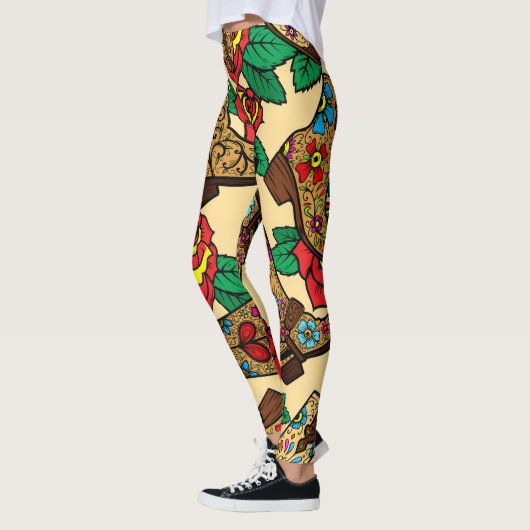 Cowboylaarzen & Rozen:  design. Leggings (Links)