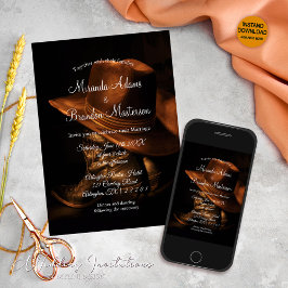  cowboylaarzen rustieke country bruiloft kaart