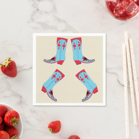 Cowboylaarzen servetten (Insitu)