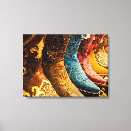Cowboylaarzen te koop, Arizona Canvas Afdruk (Voorkant)