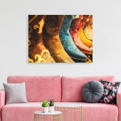 Cowboylaarzen te koop, Arizona Canvas Afdruk (Insitu (Woonkamer))