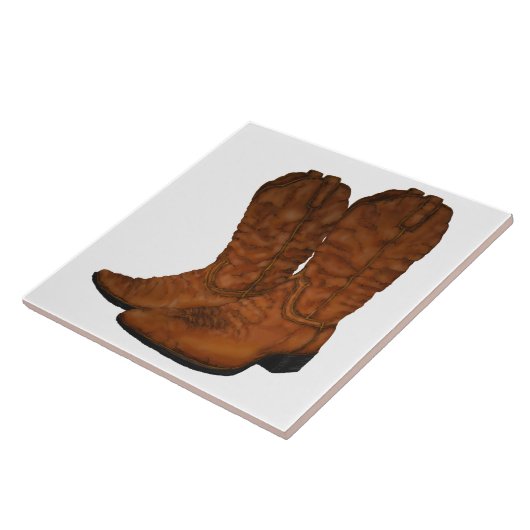  cowboylaarzen tegeltje (Zijkant)