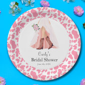 Cowboylaarzen & Trouwjurk Bruidsfeest Papieren Bordje