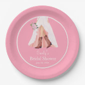 Cowboylaarzen & Trouwjurk Bruidsfeest Papieren Bordje (Voorkant)