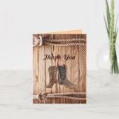 Cowboylaarzen Western country Huwelijk bedankt (Voorkant)