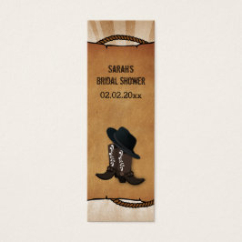 cowboylaarzen western Gepersonaliseerde Gift Label Mini Visitekaartjes