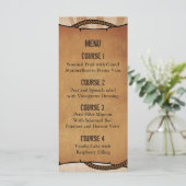 cowboylaarzen western gepersonaliseerde menukaarte menu (Staand voorkant)
