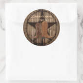 cowboylaarzen western land ronde sticker (Tas)